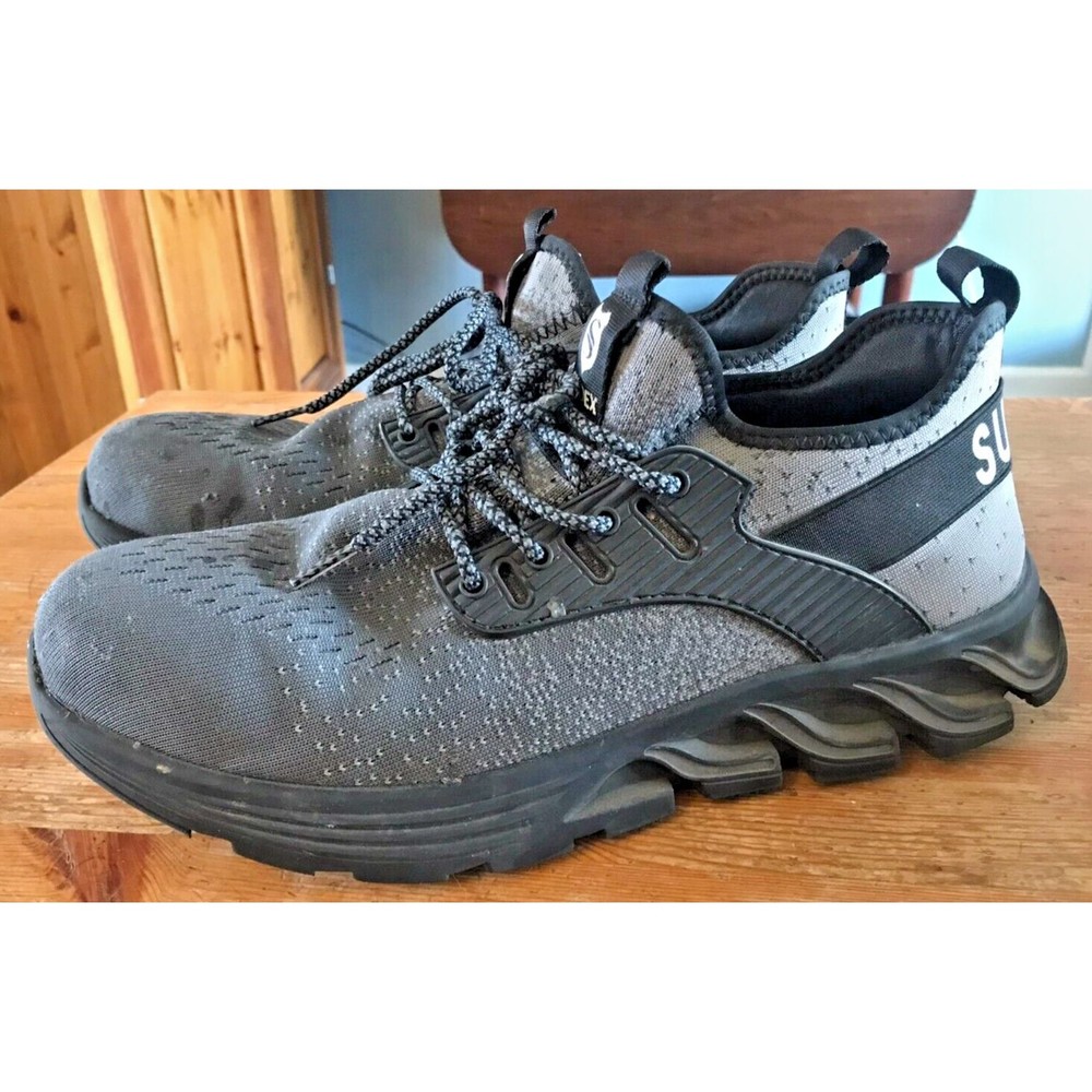 SUADEX Steel Toe Work Shoes Safety Sneakers Size 11 Euro 44 Model 2817 Gray